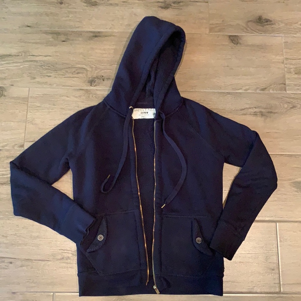 J. Crew Sherpa Fleece Hoodie- Small